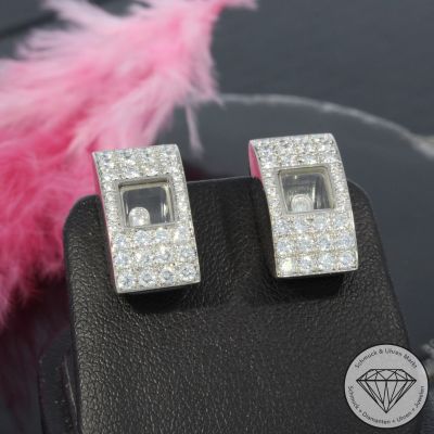 Chopard Brillant Ohrringe Clips in 750er 18 K Weißgold - 96860
