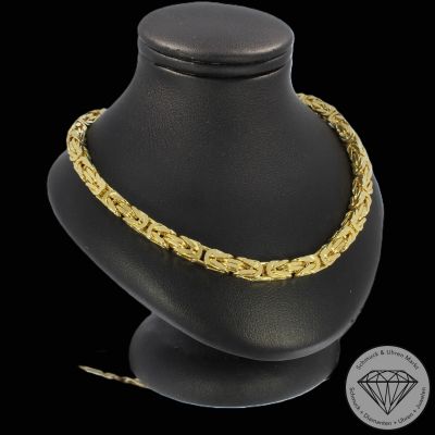 Wert 31690 € Königs Kette (117,1 Gramm) in 750er 18 K Gelbgold - 99550