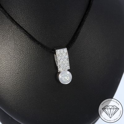 Wert 1499 € Christ Brillant Anhänger (ca. 0,38 carat) in 585er 14 K Weißgold - 99553