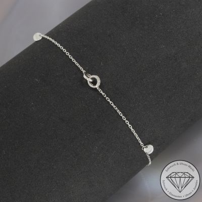 Wert 750 € Brillant Armband in 750er 18 K Weißgold - 99797