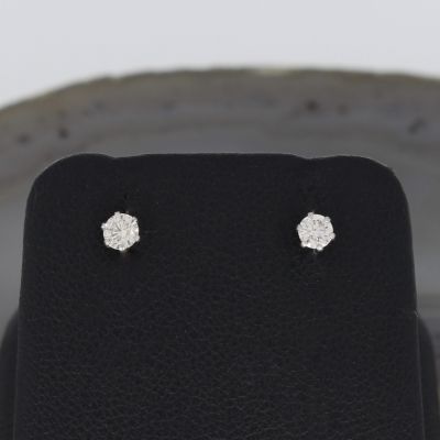 Wert 650 € Solitär Brillant Ohrstecker Ohrringe (0,22 carat) in 900er Platin - H129