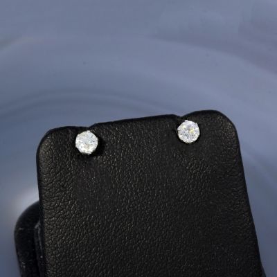 Wert 790 € Solitär Brillant Ohrstecker Ohrringe (0,32 carat) in 900er Platin - H148