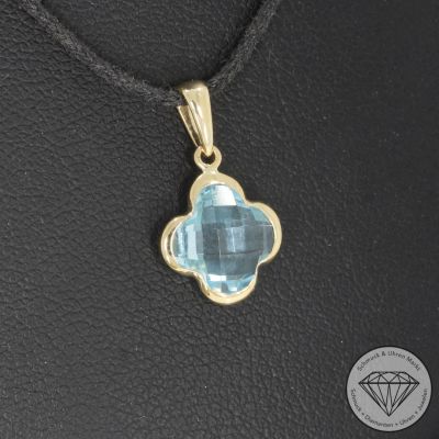 Wert 450 € Topas Anhänger (2,50 carat) in 585er 14 K Gelbgold - H1634