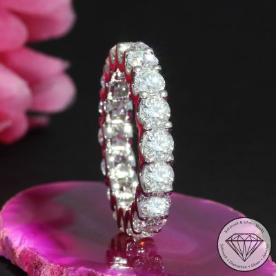 Wert 17850 € Brillant Memory Ring (4,10 carat) in 585er 14 K Weißgold Gr.55 - H1647
