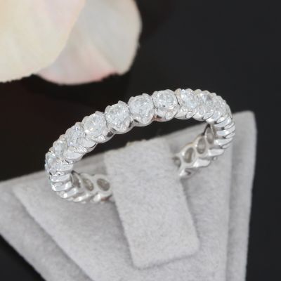 Wert 6500 € Brillant Memory Ring (2,00 carat) in 750er 18 K Weißgold Größe 57 - H465