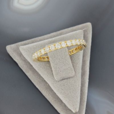 Wert 2990 € Brillant Memory Ring (1,00 carat) in 750er 18 K Gelbgold Größe 56 - H280