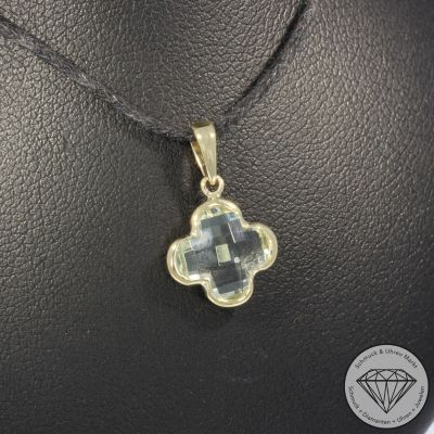 Wert 450 € Amethyst Anhänger (1,90 carat) in 585er 14 K Gelbgold - H777
